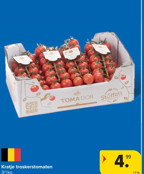 Promotie: Kratje troskerstomaten