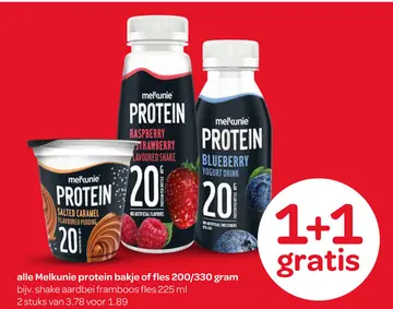 Aanbieding: Melkunie protein bakje of fles