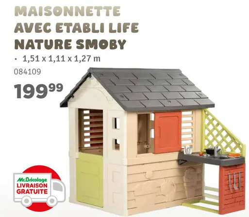Offre: Maisonnette avec etabli life nature
