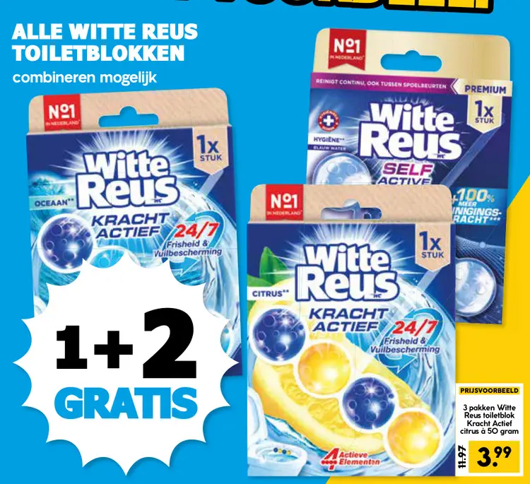 Aanbieding: Witte Reus toiletblokken
