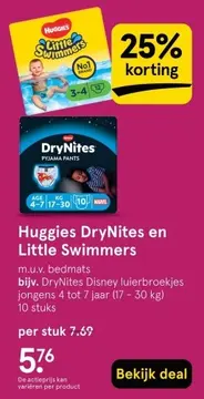 Aanbieding: Huggies DryNites en Little Swimmers
