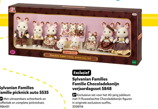 Aanbieding: Sylvanian Families Familie Chocoladekonijn ve