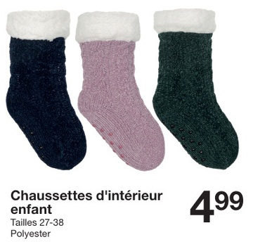 Offre: Chaussettes d'intérieur enfant