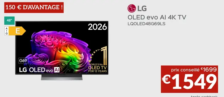 Offre: OLED evo AI 4K TV