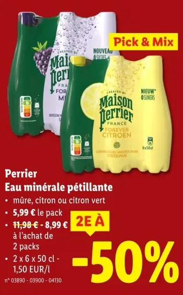 Offre: Eau minérale pétillante