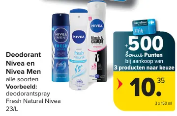 Aanbieding: Deodorant Nivea en Nivea Men