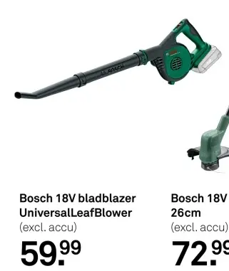 Aanbieding: 18V bladblazer UniversalLeafBlower