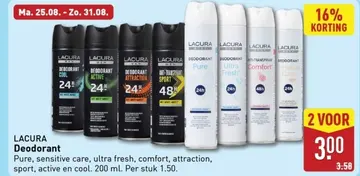 Aanbieding: LACURA Deodorant