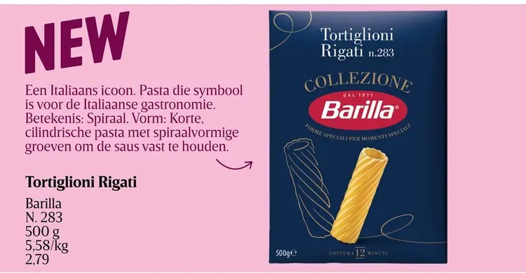 Promotie: Tortiglioni Rigati n. 283