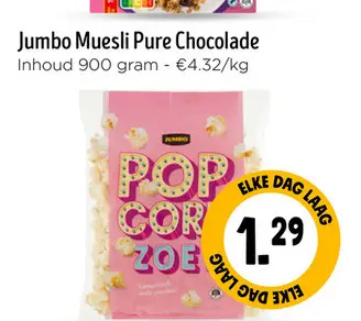 Aanbieding: Jumbo Muesli Pure Chocolade