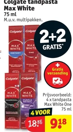 Promotie: tandpasta Max White
