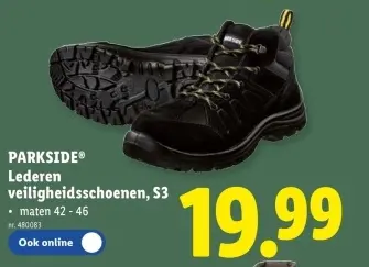 Promotie: Lederen veiligheidsschoenen, S3