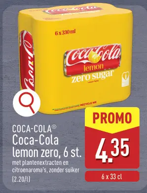 Promotie: Coca-Cola lemon zero
