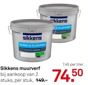 Aanbieding: Sikkens muurverf