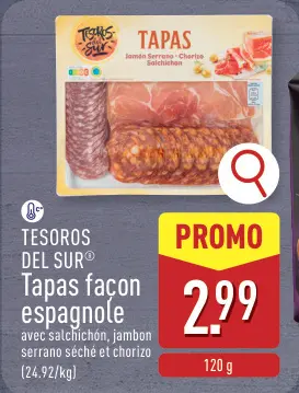 Offre: Tapas façon espagnole