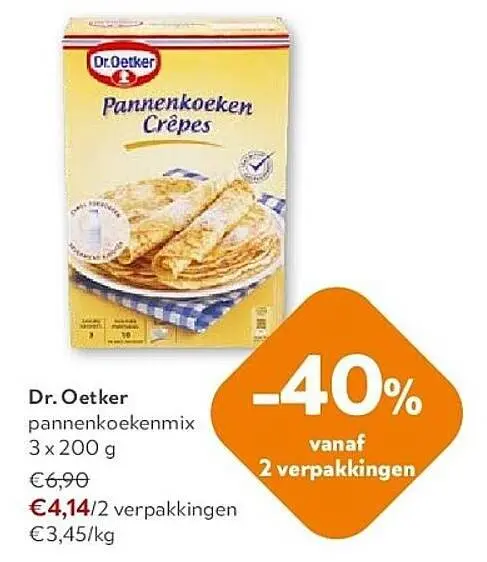 Promotie: pannenkoekenmix