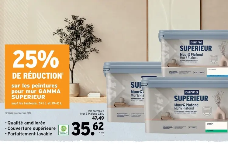 Offre: GAMMA Superieur