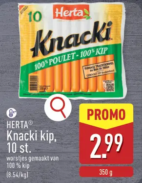 Promotie: Knacki kip
