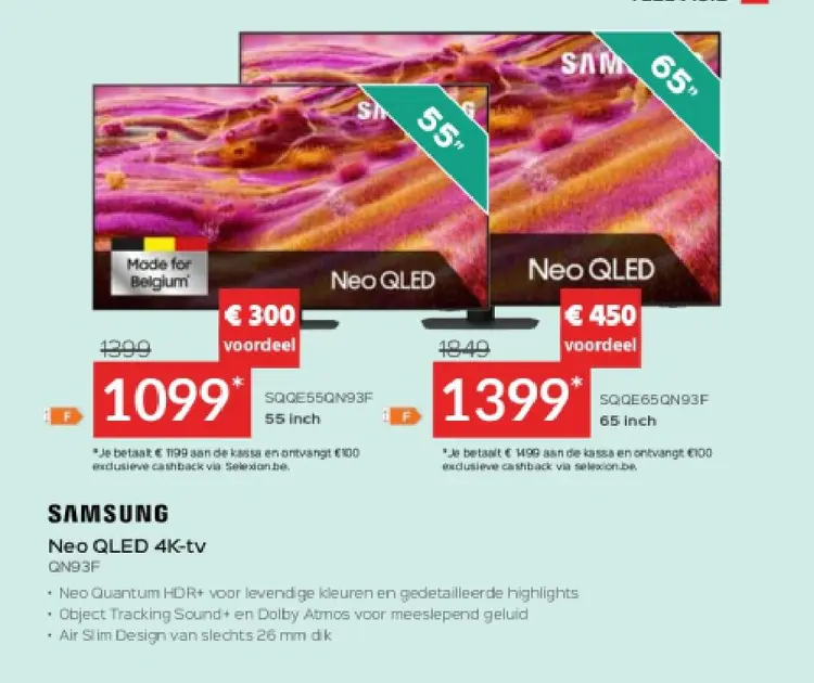Promotie: Neo QLED 4K-tv QN93F