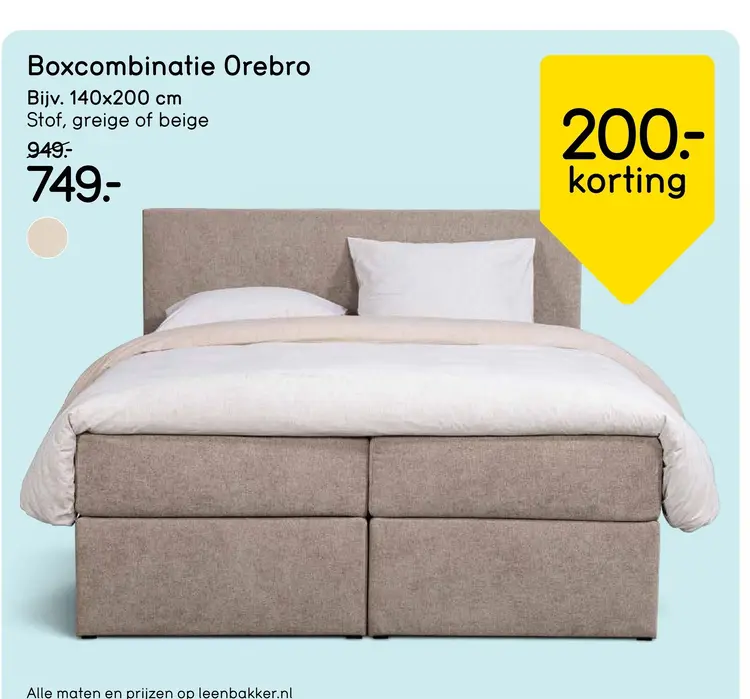 Aanbieding: Boxcombinatie Orebro