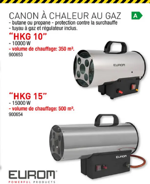 Offre: Canon à chaleur au gaz