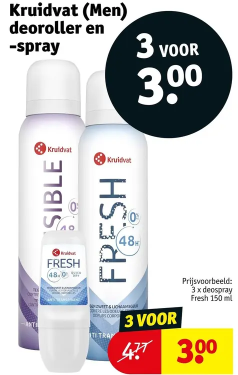 Promotie: Deoroller en -spray