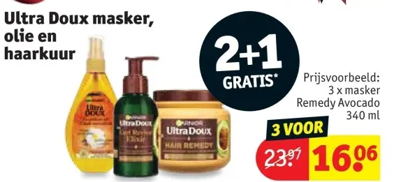 Promotie: masker, olie en haarkuur