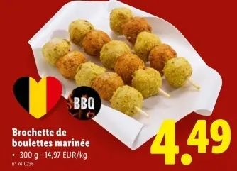 Offre: Brochette de boulettes marinée