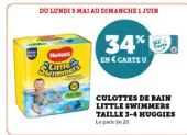 Offre: CULOTTES DE BAIN LITTLE SWIMMERS
