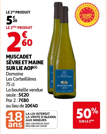 Promotie: Muscadet sèvre et maine sur lie AOP