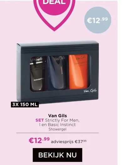 Aanbieding: Van Gils SET Strictly For Men, I en Basic Instinct