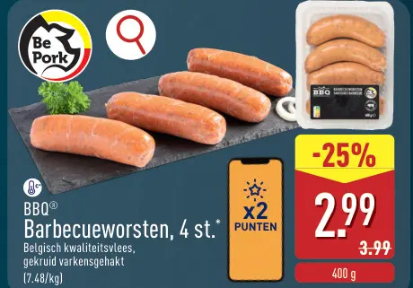Promotie: Barbecueworsten