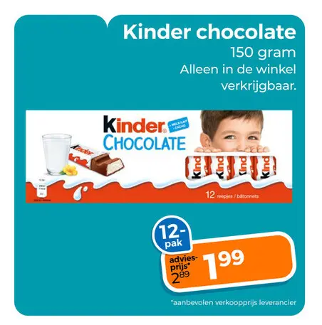 Aanbieding: Kinder chocolate