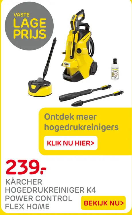 Aanbieding: Hogedrukreiniger K4 Power Control Flex Home