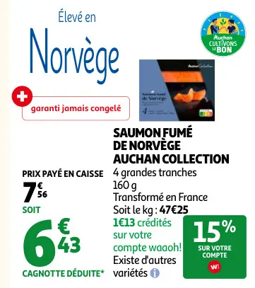Promotie: Saumon fumé de norvège