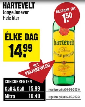 Aanbieding: Hartevelt Jonge Jenever 100 cl