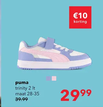 Aanbieding: Puma Caven III Block meisjes sneakers blauw roze