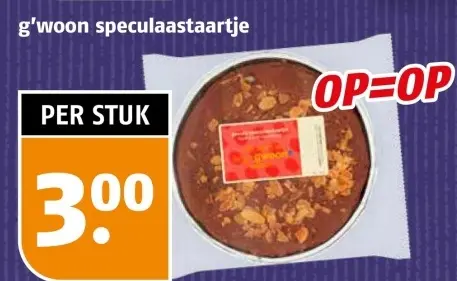 Aanbieding: g'woon speculaastaartje