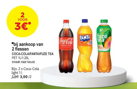Promotie: Coca-Cola/Fanta/Fuze Tea