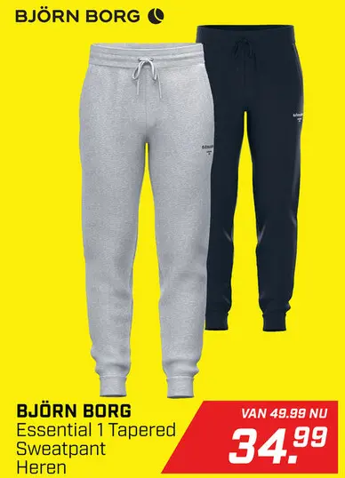 Aanbieding: Essential 1 Tapered Sweatpant Heren