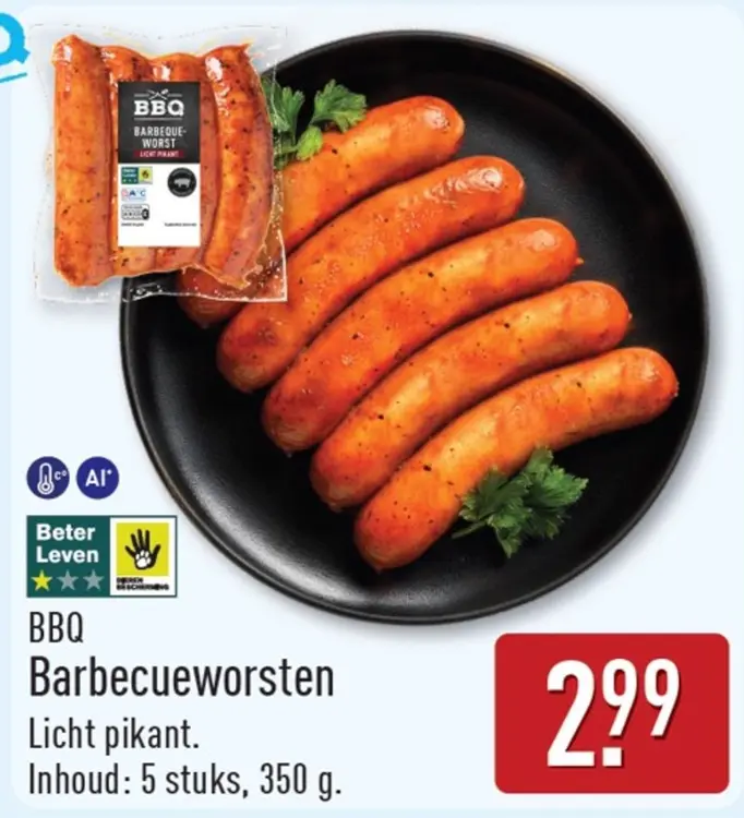Aanbieding: BBQ Barbecueworsten