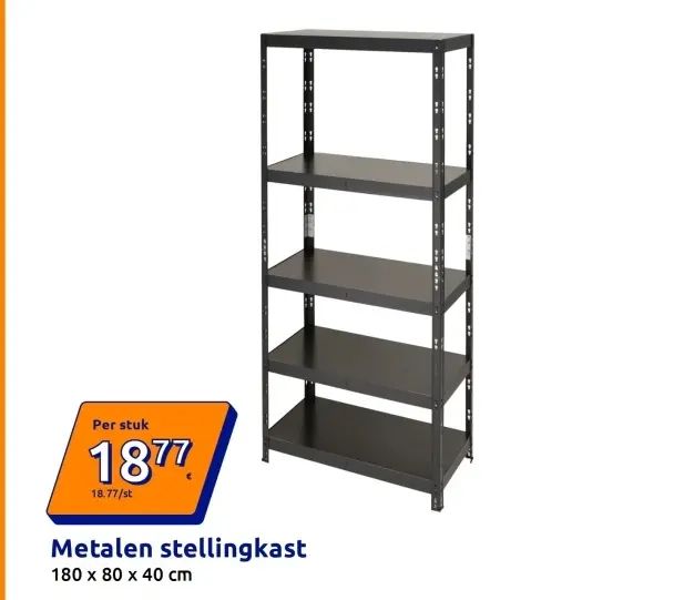 Promotie: Metalen stellingkast