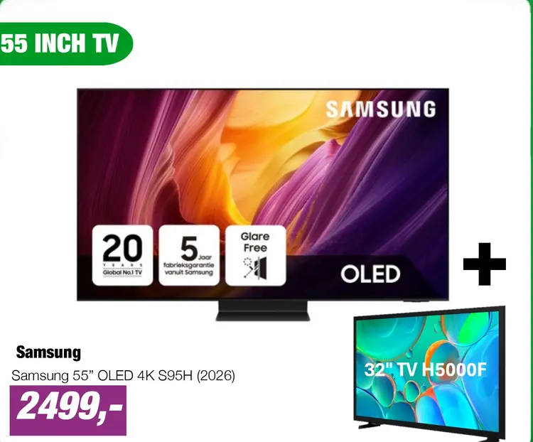 Aanbieding: Samsung 55” OLED 4K S95H (2026)