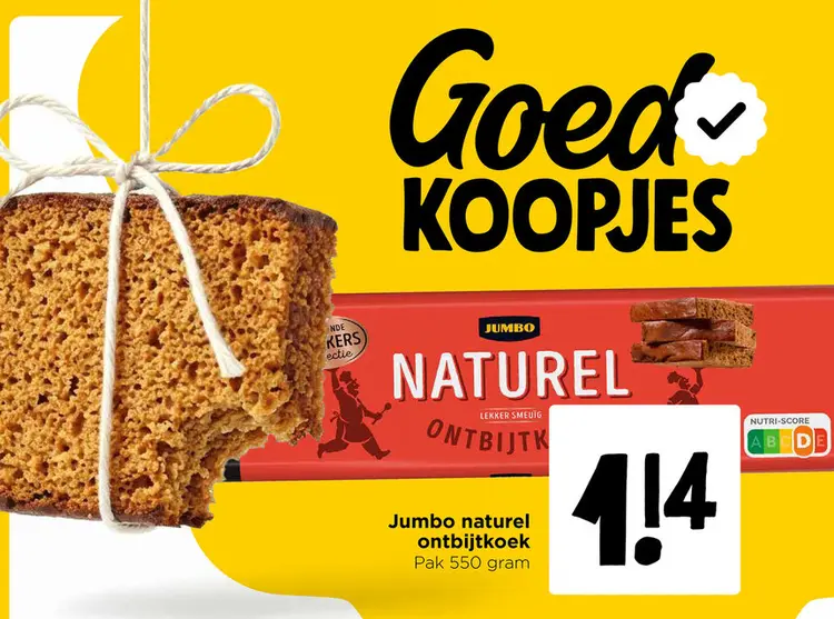 Aanbieding: Naturel ontbijtkoek