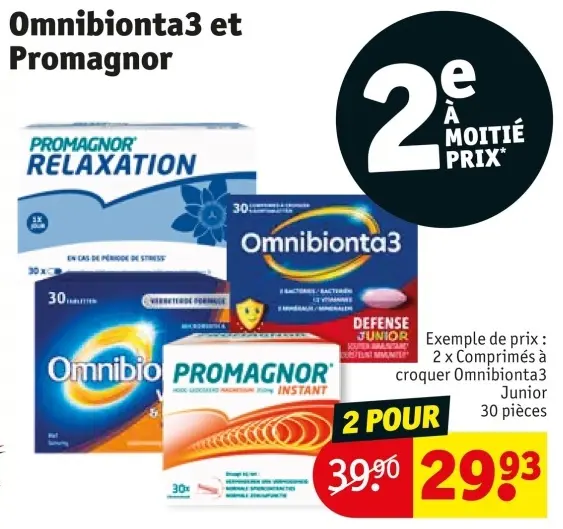 Offre: Omnibionta3 et Promagnor