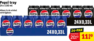 Aanbieding: Pepsi tray