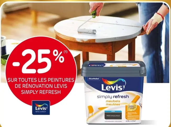 Offre: Peintures de rénovation Levis Simply Refresh