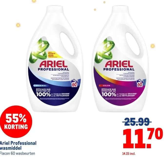 Aanbieding: Ariel Professional wasmiddel