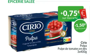 Offre: Cirio Polpa
