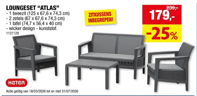 Promotie: Loungeset "atlas"